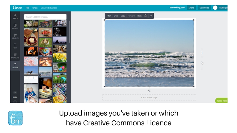 how to upload images in canva