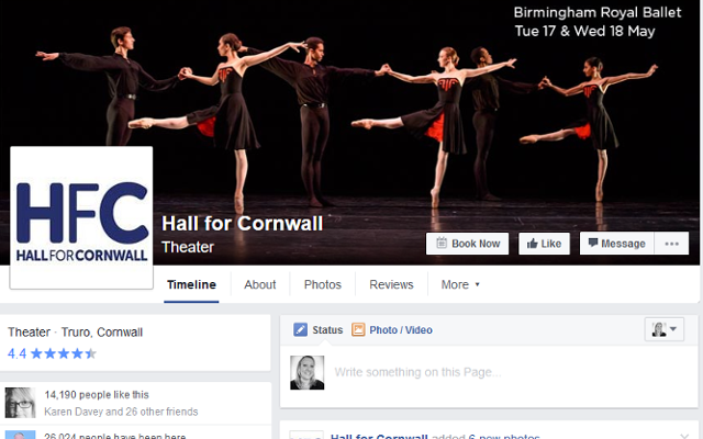 hall for cornwall facebook cover photo for event